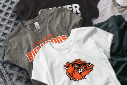 CULVER HIGH SCHOOL BULLDOGS Tees (Option 1) Banner