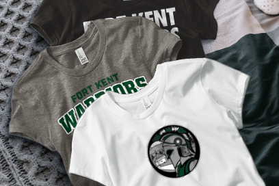 FORT KENT WARRIORS Tees (Option 1) Banner