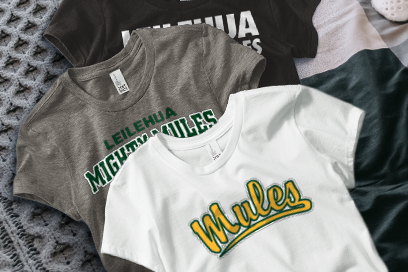LEILEHUA HIGH SCHOOL MIGHTY MULES Tees (Option 1) Banner