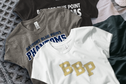 BAYPORT BLUE POINT HIGH SCHOOL PHANTOMS Tees (Option 1) Banner