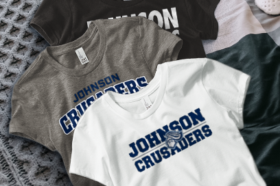 A L JOHNSON HIGH SCHOOL CRUSADERS Tees (Option 1) Banner
