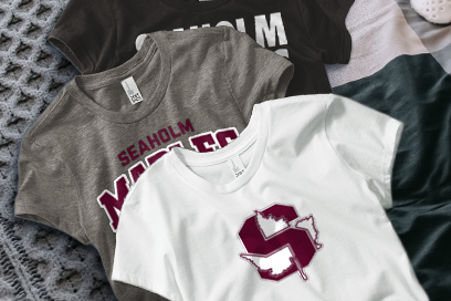SEAHOLM HIGH SCHOOL MAPLES Tees (Option 1) Banner