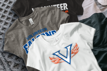 VOLUNTEER HIGH SCHOOL FALCONS Tees (Option 1) Banner