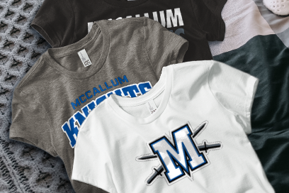 MCCALLUM HIGH SCHOOL KNIGHTS Tees (Option 1) Banner