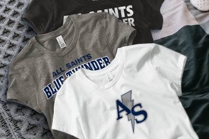 All Saints Blue Thunder Tees (Option 1) Banner