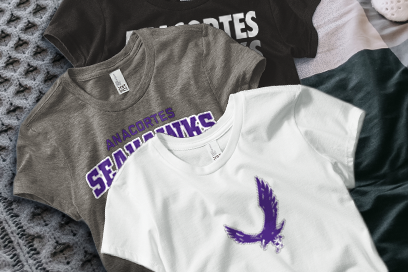 ANACORTES HIGH SCHOOL SEAHAWKS Tees (Option 1) Banner