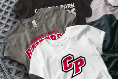 CLIFFSIDE PARK HIGH SCHOOL RAIDERS Tees (Option 1) Banner