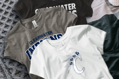 CLEARWATER HIGH SCHOOL INDIANS Tees (Option 1) Banner