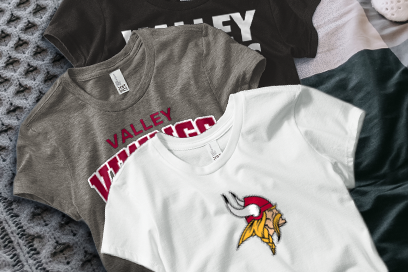 VALLEY R-IV SCHOOL DISTRICT VIKINGS Tees (Option 1) Banner