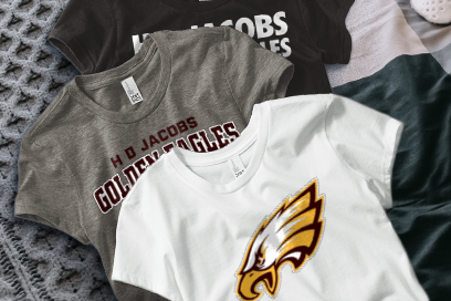 H D JACOBS HIGH SCHOOL GOLDEN EAGLES Tees (Option 1) Banner
