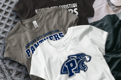 KANSAS CITY CHRISTIAN SCHOOL PANTHERS Tees (Option 1) Banner