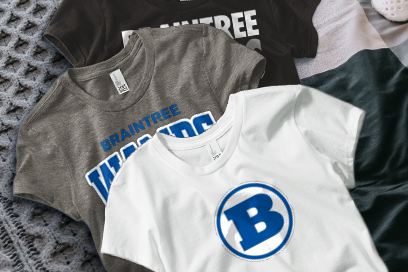 BRAINTREE HIGH SCHOOL WAMPS Tees (Option 1) Banner