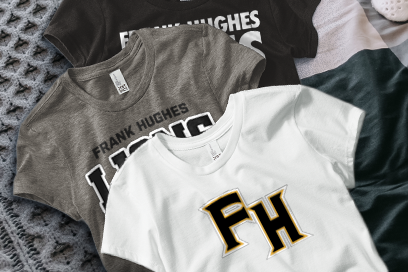 FRANK HUGHES HIGH SCHOOL LIONS Tees (Option 1) Banner