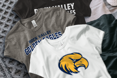 Rock Valley Golden Eagles Tees (Option 1) Banner