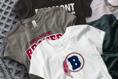 BELLMONT HIGH SCHOOL BRAVES Tees (Option 1) Banner