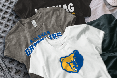 GEORGE MORGAN SENIOR HIGH SCHOOL GRIZZLIES Tees (Option 1) Banner