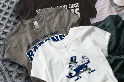 BETHESDA-CHEVY CHASE HIGH SCHOOL BARONS Tees (Option 1) Banner