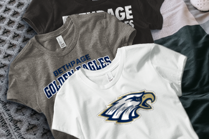 BETHPAGE HIGH SCHOOL GOLDEN EAGLES Tees (Option 1) Banner