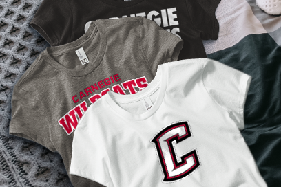 CARNEGIE HIGH SCHOOL WILDCATS Tees (Option 1) Banner