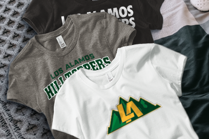 LOS ALAMOS HIGH SCHOOL HILLTOPPERS Tees (Option 1) Banner