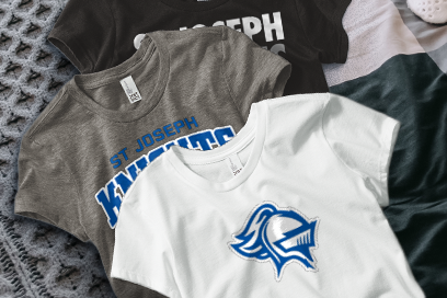 ST JOSEPH HIGH SCHOOL KNIGHTS Tees (Option 1) Banner