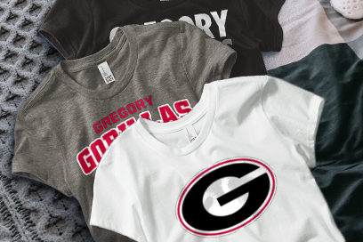 GREGORY HIGH SCHOOL GORILLAS Tees (Option 1) Banner