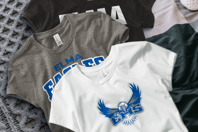 ELMA HIGH SCHOOL EAGLES Tees (Option 1) Banner