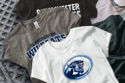 BLANCHESTER HIGH SCHOOL WILDCATS Tees (Option 1) Banner