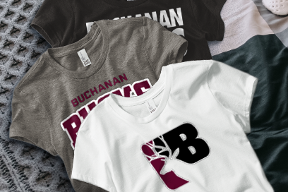 BUCHANAN HIGH SCHOOL BUCKS Tees (Option 1) Banner