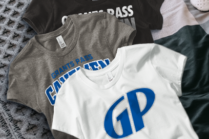 GRANTS PASS HIGH SCHOOL CAVEMEN Tees (Option 1) Banner