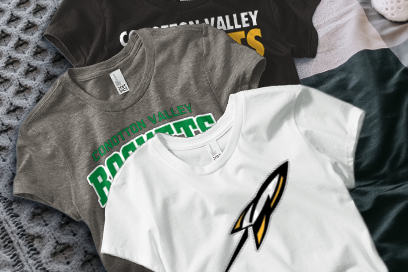 CONOTTON VALLEY HIGH SCHOOL ROCKETS Tees (Option 1) Banner