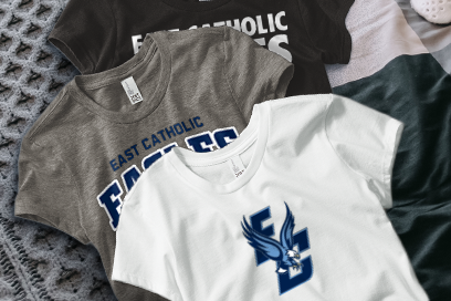 EAST CATHOLIC EAGLES ONLINE STORE Tees (Option 1) Banner