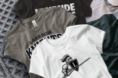LAKESIDE HIGH SCHOOL KNIGHTS Tees (Option 1) Banner