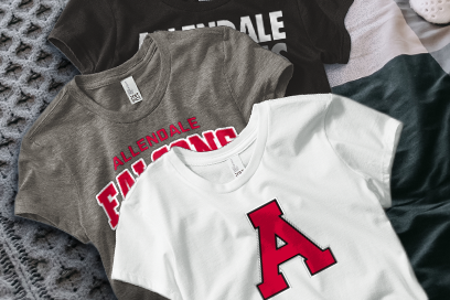 ALLENDALE HIGH SCHOOL FALCONS Tees (Option 1) Banner