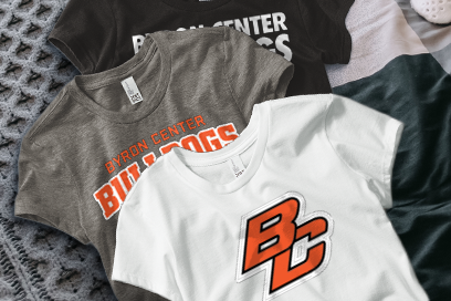 BYRON CENTER HIGH SCHOOL BULLDOGS Tees (Option 1) Banner