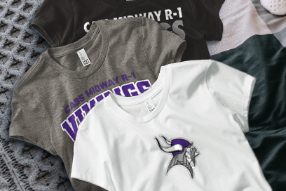 CASS MIDWAY R-1 HIGH SCHOOL VIKINGS Tees (Option 1) Banner
