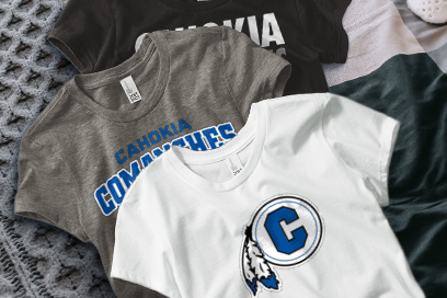 CAHOKIA HIGH SCHOOL COMANCHES Tees (Option 1) Banner