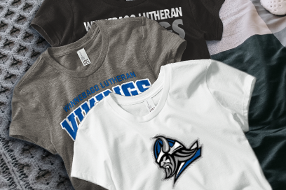 Winnebago Lutheran Vikings Online Store Tees (Option 1) Banner