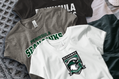 PENINSULA HIGH SCHOOL SEAHAWKS Tees (Option 1) Banner