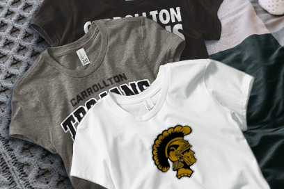 CARROLLTON HIGH SCHOOL TROJANS Tees (Option 1) Banner