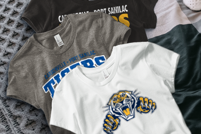 CARSONVILLE-PORT SANILAC SCHOOL TIGERS Tees (Option 1) Banner