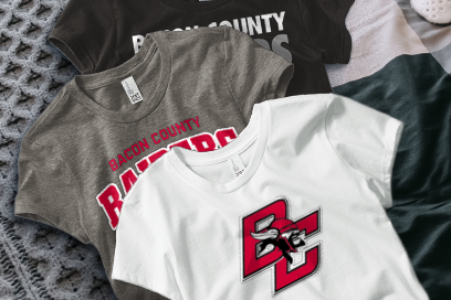 BACON COUNTY HIGH SCHOOL RAIDERS Tees (Option 1) Banner