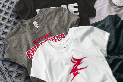 ERIE HIGH SCHOOL RED DEVILS Tees (Option 1) Banner