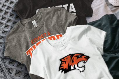 COWETA PUBLIC SCHOOLS TIGERS Tees (Option 1) Banner