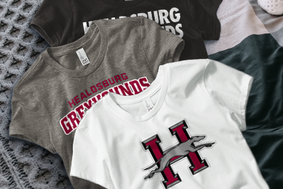 HEALDSBURG SENIOR HIGH SCHOOL GREYHOUNDS Tees (Option 1) Banner