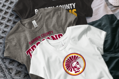 BARREN COUNTY HIGH SCHOOL TROJANS Tees (Option 1) Banner