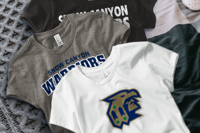SNOW CANYON HIGH SCHOOL WARRIORS Tees (Option 1) Banner