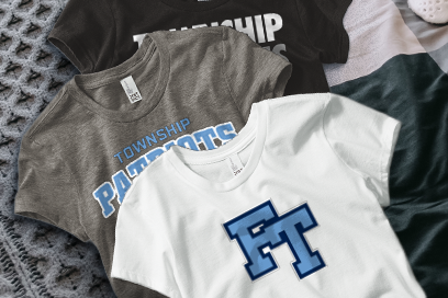 TOWNSHIP HIGH SCHOOL PATRIOTS Tees (Option 1) Banner