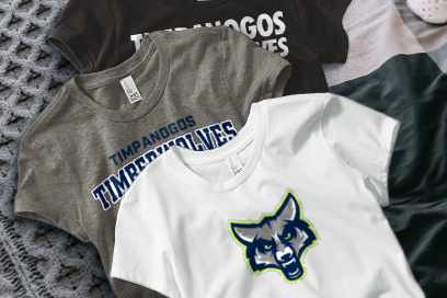 TIMPANOGOS HIGH SCHOOL TIMBERWOLVES Tees (Option 1) Banner