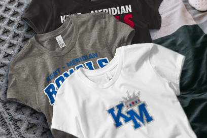 KENT-MERIDIAN HIGH SCHOOL ROYALS Tees (Option 1) Banner